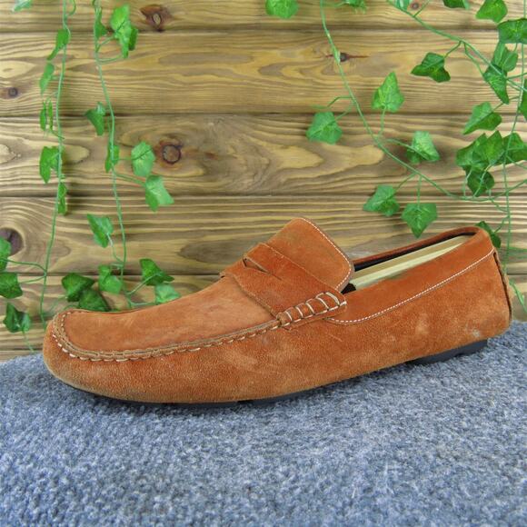 To‎ Boot New York Men Penny Driving Moccasin Orange Suede 10.5 Medium Used 2025 - Picture 1 of 7